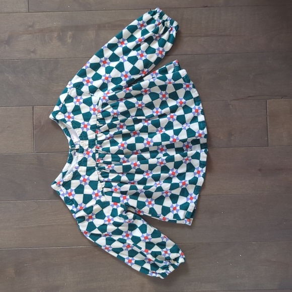 Hanna Andersson 2T Checkerboard Woven Party Top - Picture 2 of 7